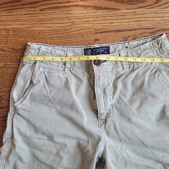 Lot of Two American Eagle Size 32 Shorts AE Some Discoloration Khaki Green - Picture 9 of 16
